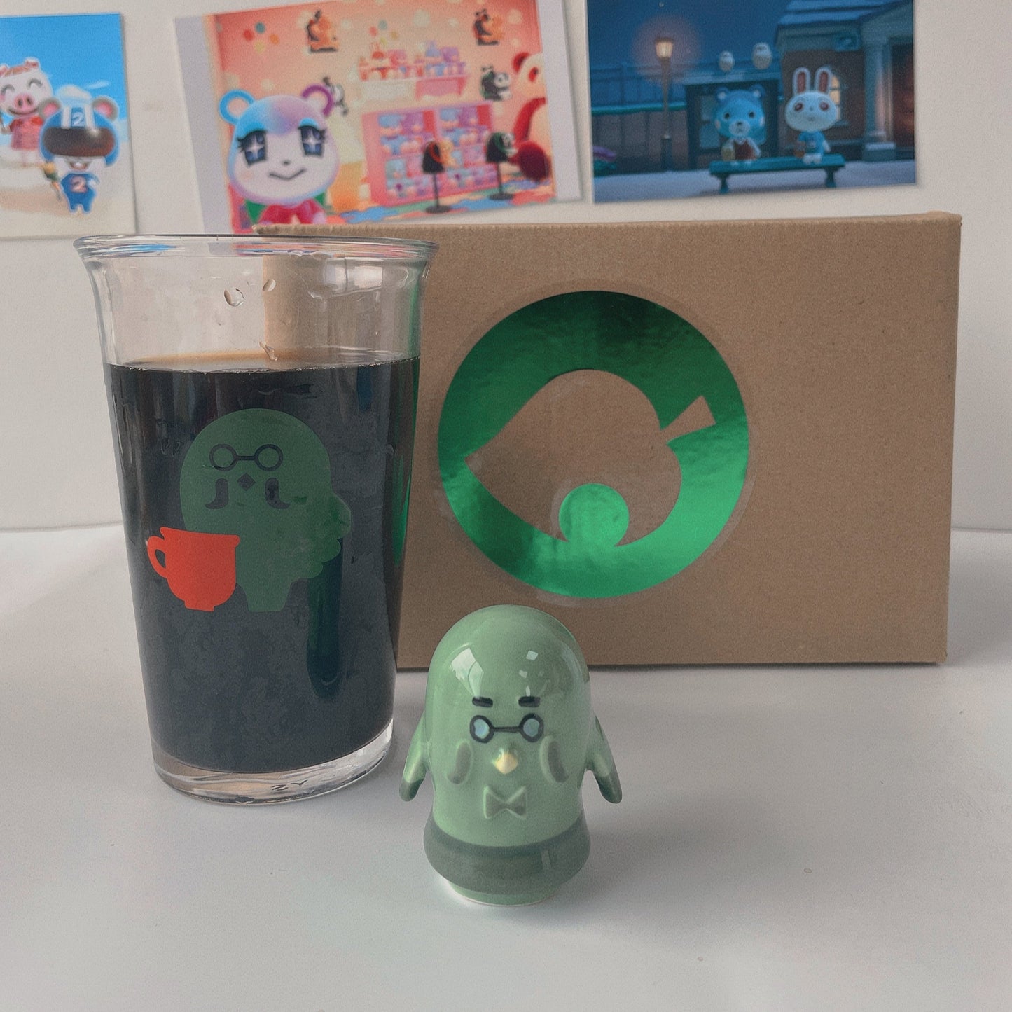 Brewster's Roost Café-Style Glass Mug – ACNH The Roost Inspired Merchandise for Coffee Lovers