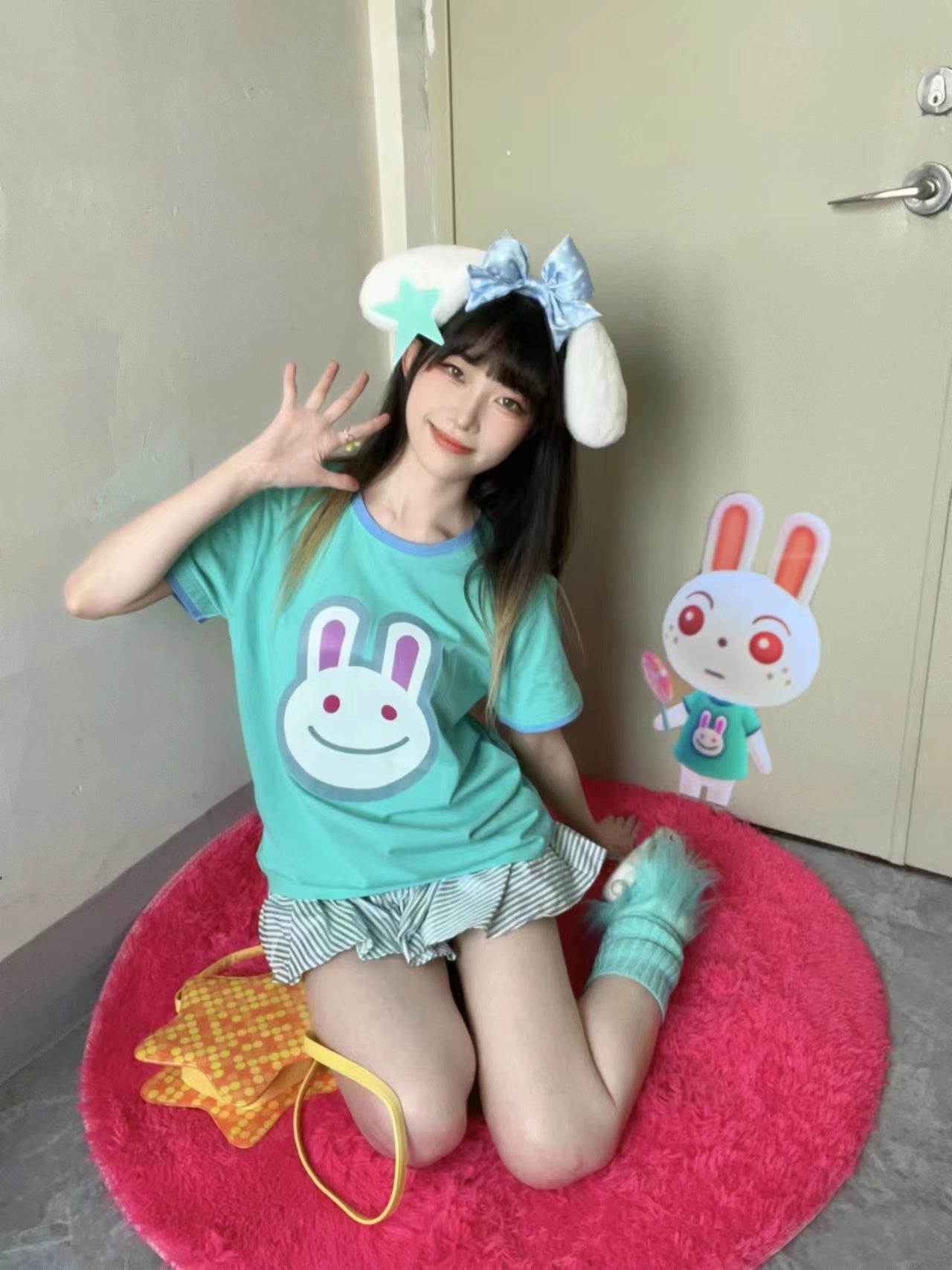 Animal crossing Rabbit/Frog Tee T-shirt