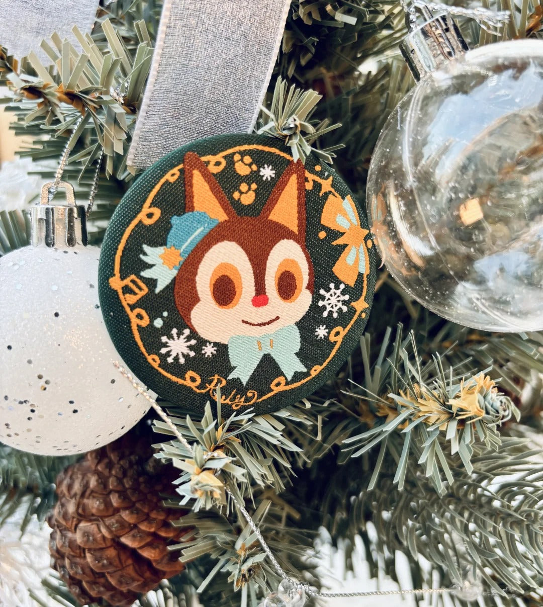 Animal Crossing Fabric Enamel Pins | Collectible Characters (Felicity, Lolly, Merry, Rosie, Punchy, Olivia, Rudy) with Stainless Steel Clips