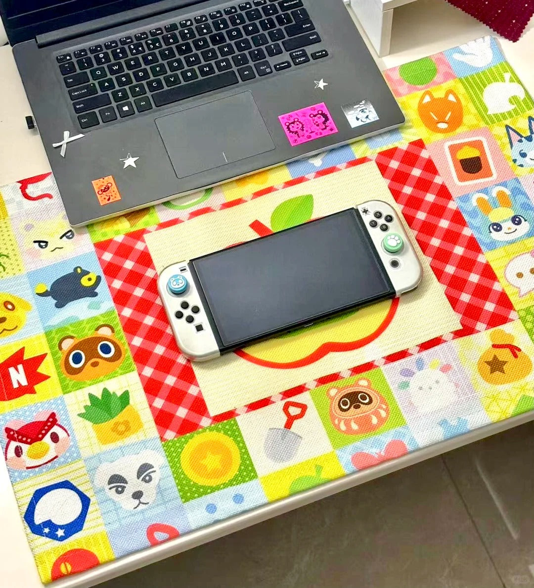 Animal Crossing: New Horizons Cotton-Linen Tablecloth & Placemat Set - 40x60cm Island-Themed Dining Decor