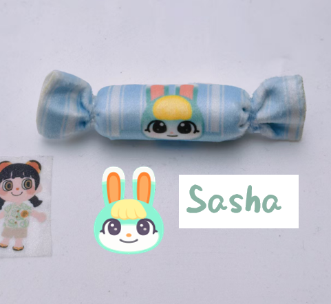 Animal Crossing Candy Brooch Set: Sasha, Ruby, Lolly, Goldie Collectible Pins