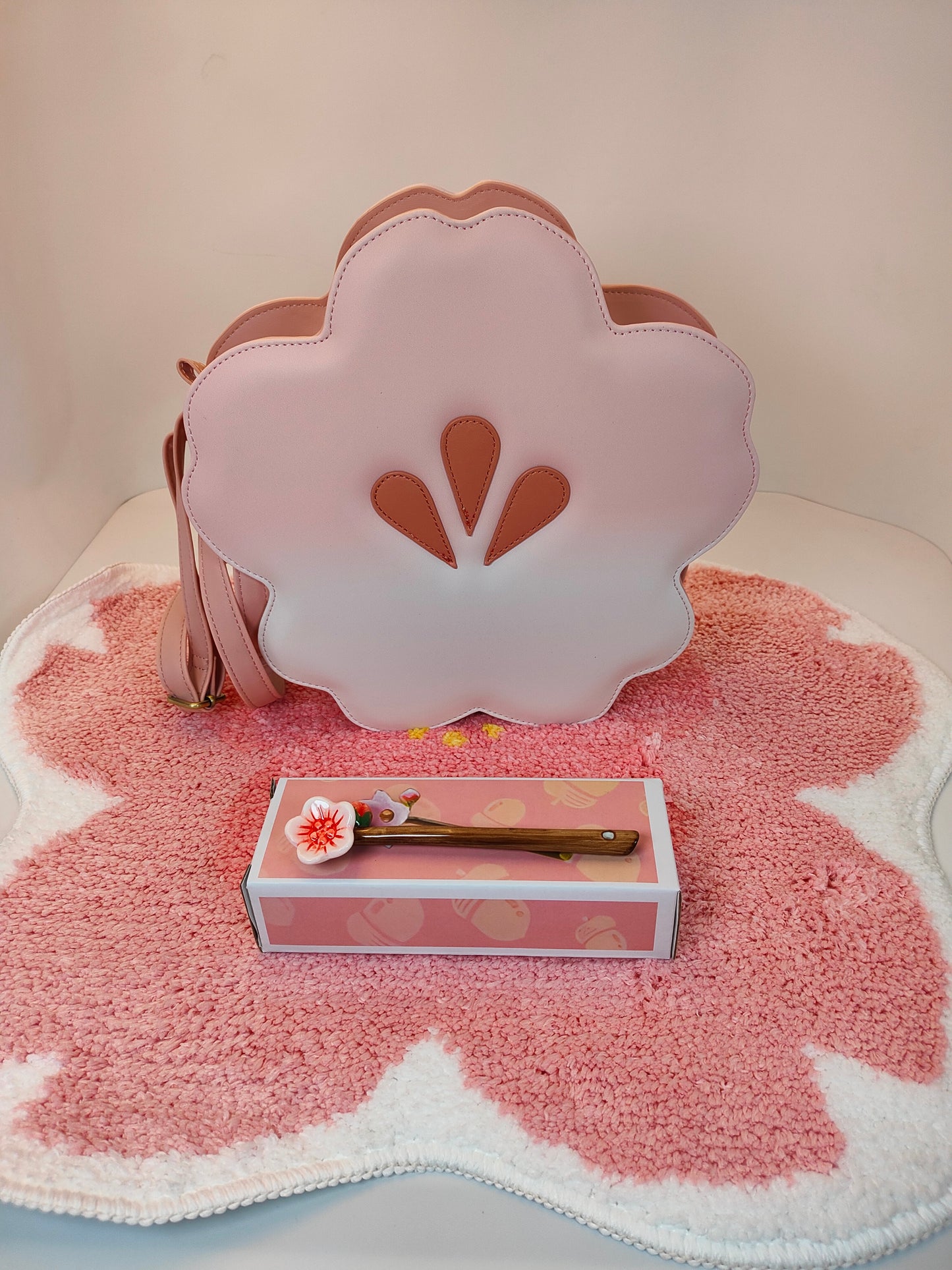 Animal Crossing Inspired Cherry blossom Pochette,Sakura Shoulder bag,Crossbodybag