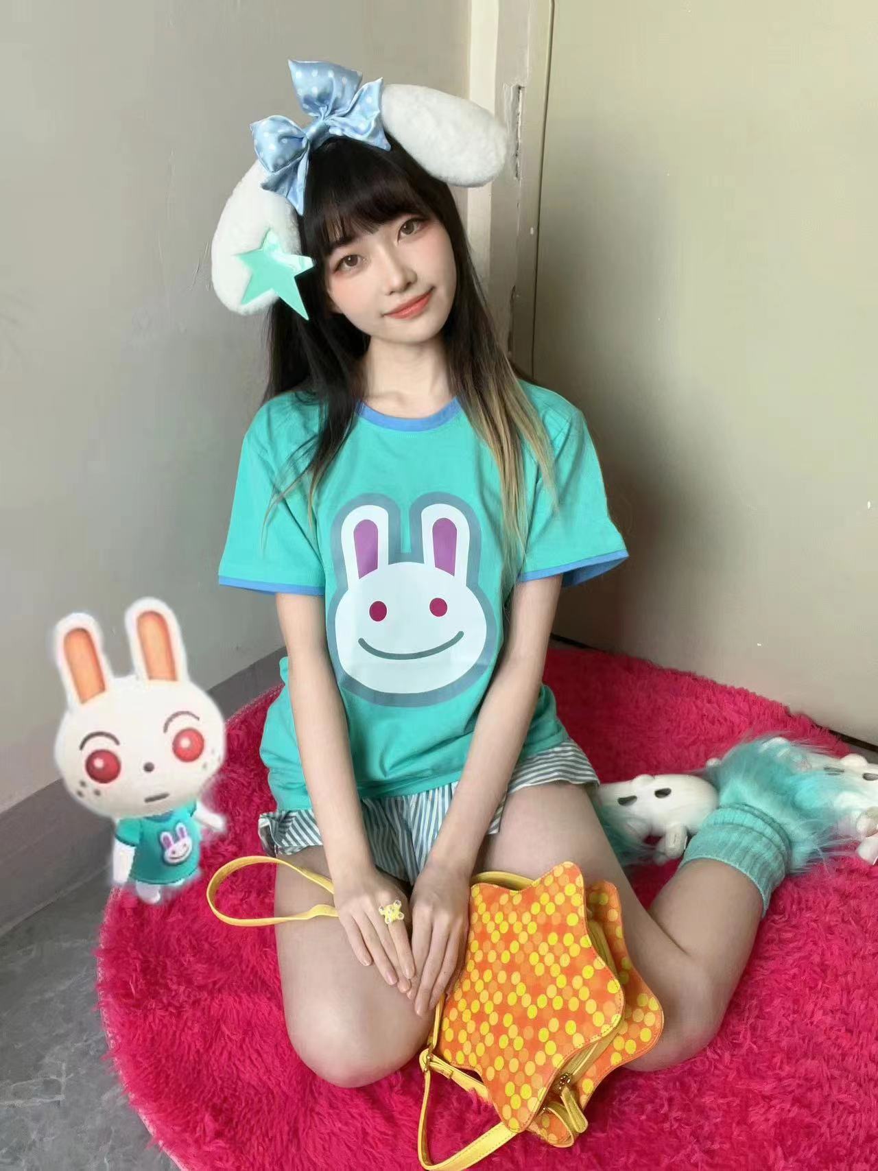 Animal crossing Rabbit/Frog Tee T-shirt