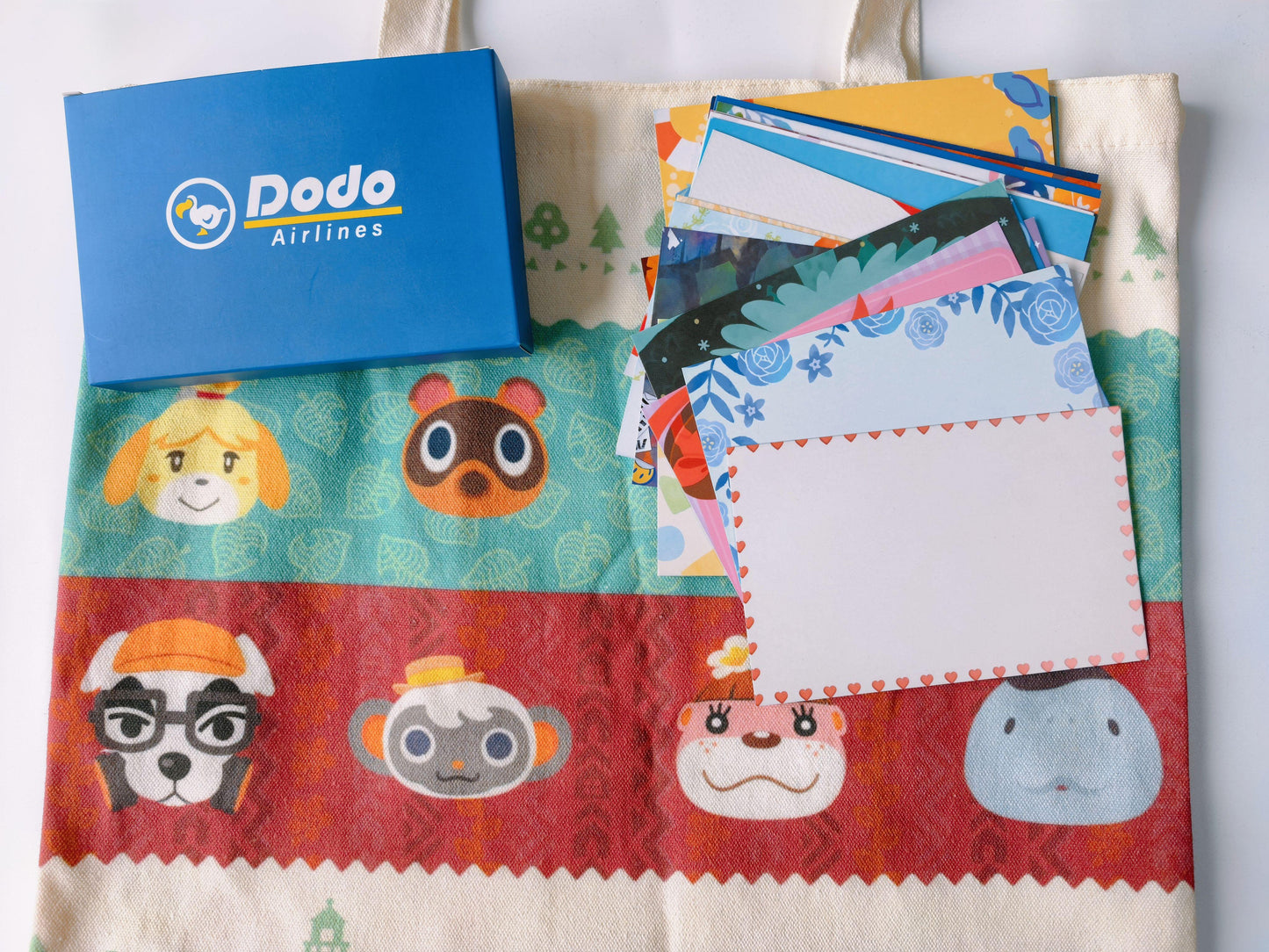 Limited Run Animal Crossing Fan Totes: Choose Dodo Airline Adventure or Tom Nook & Isabelle– Duty Canvas Crossbody Bag