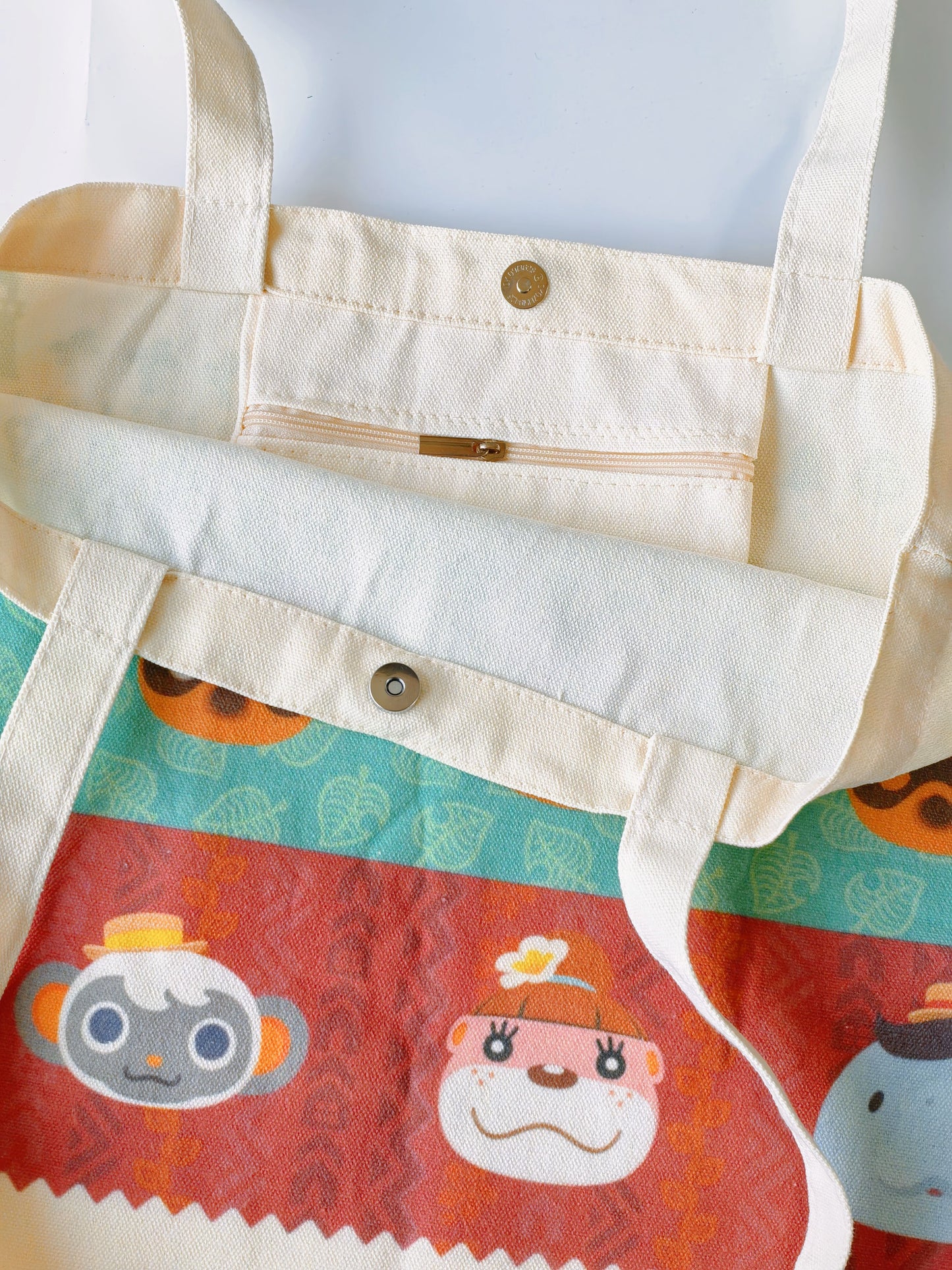 Limited Run Animal Crossing Fan Totes: Choose Dodo Airline Adventure or Tom Nook & Isabelle– Duty Canvas Crossbody Bag