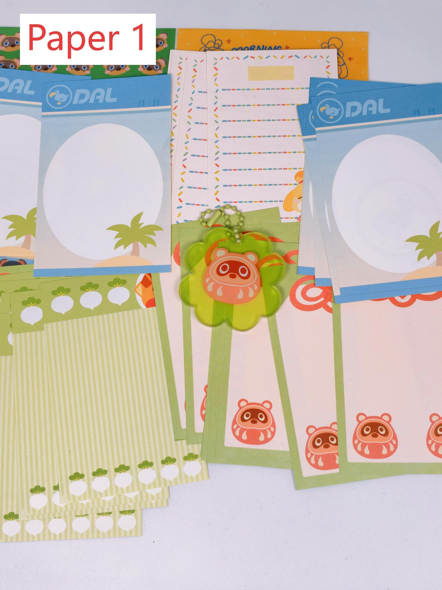 Animal Crossing Island Life Customizable Planner/Binder - Soft Plastic Binder with DIY Punchable Pages