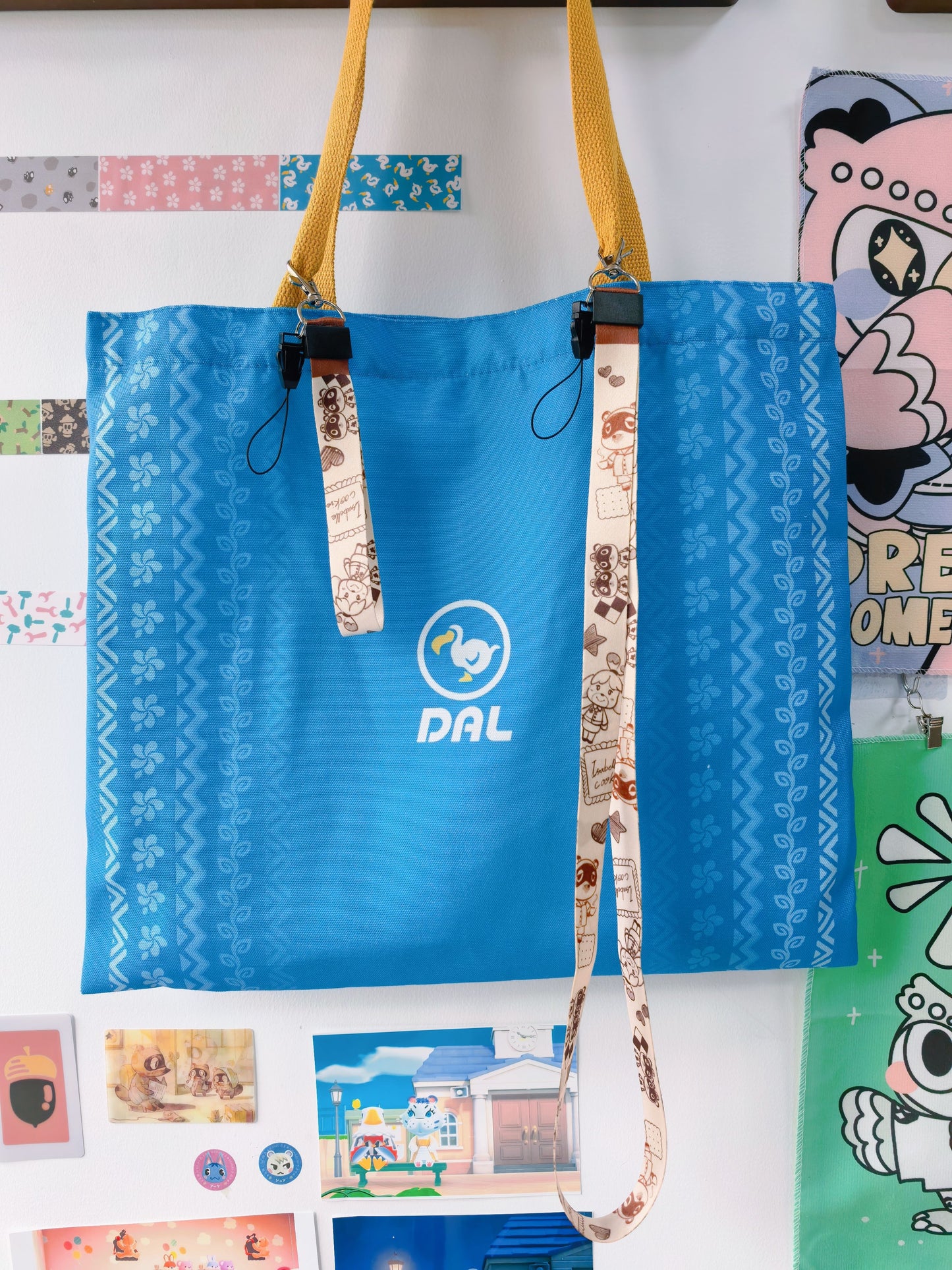 Limited Run Animal Crossing Fan Totes: Choose Dodo Airline Adventure or Tom Nook & Isabelle– Duty Canvas Crossbody Bag