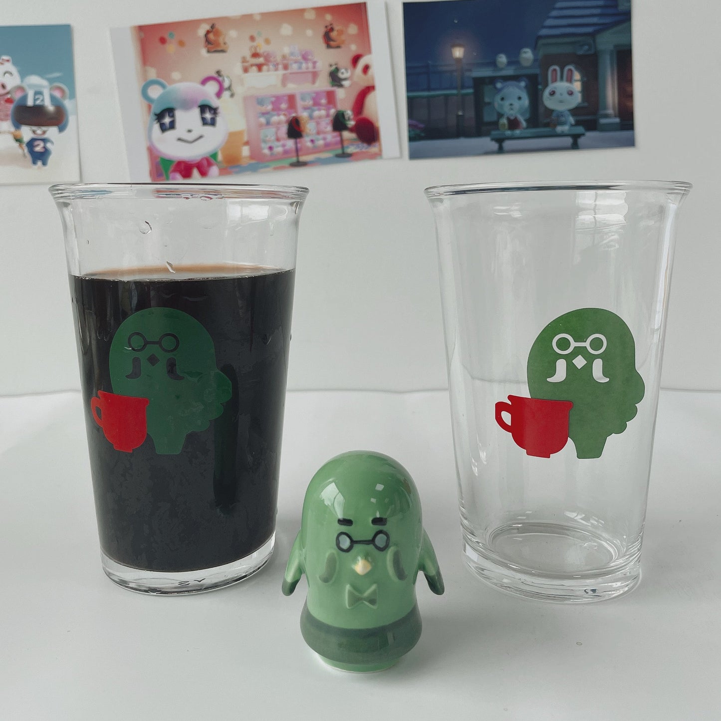 Brewster's Roost Café-Style Glass Mug – ACNH The Roost Inspired Merchandise for Coffee Lovers