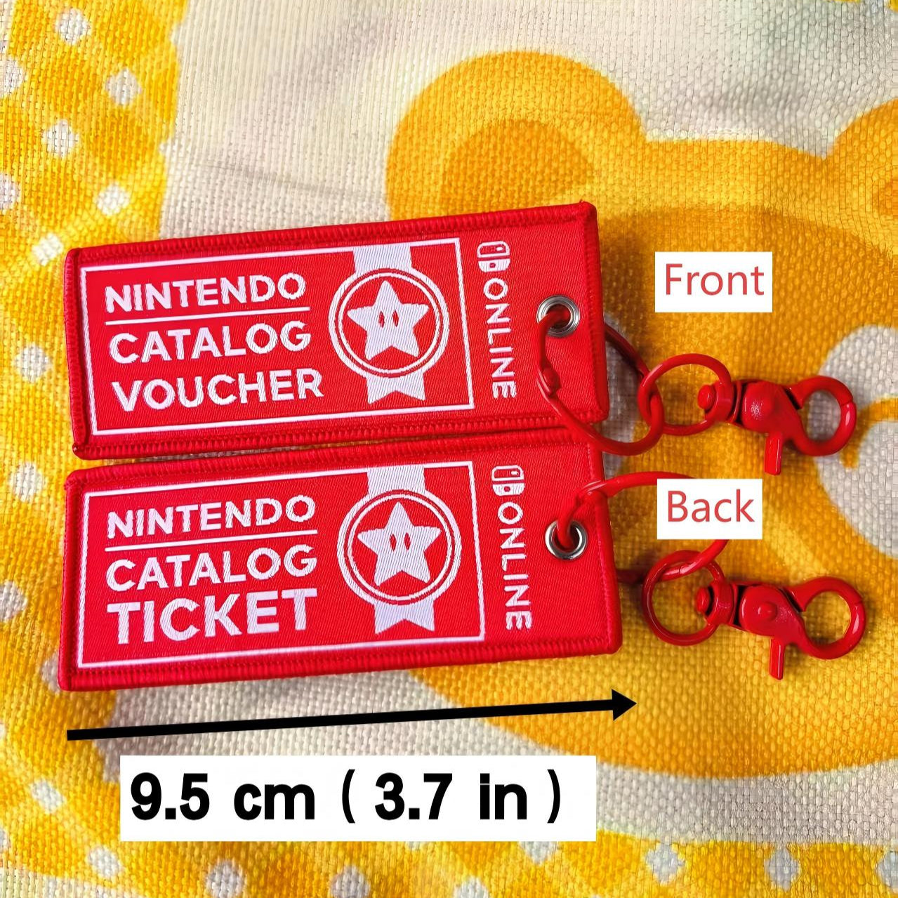 Handmade Nintendo Game Voucher Ticket Keychain