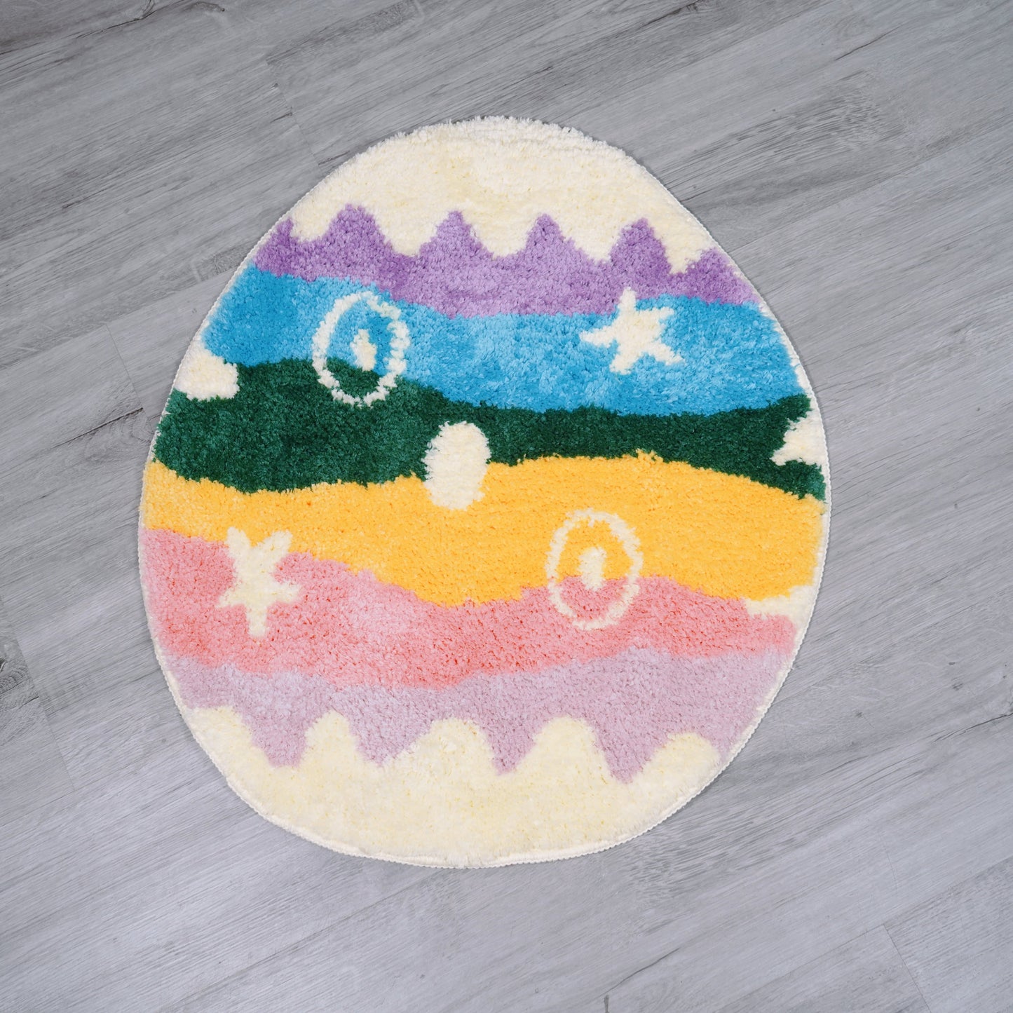 Custom Tufted Bunny Day Rug Animal Crossing New Horizons , ACNH Gift , Handmade Bedroom Rug Nintendo Switch