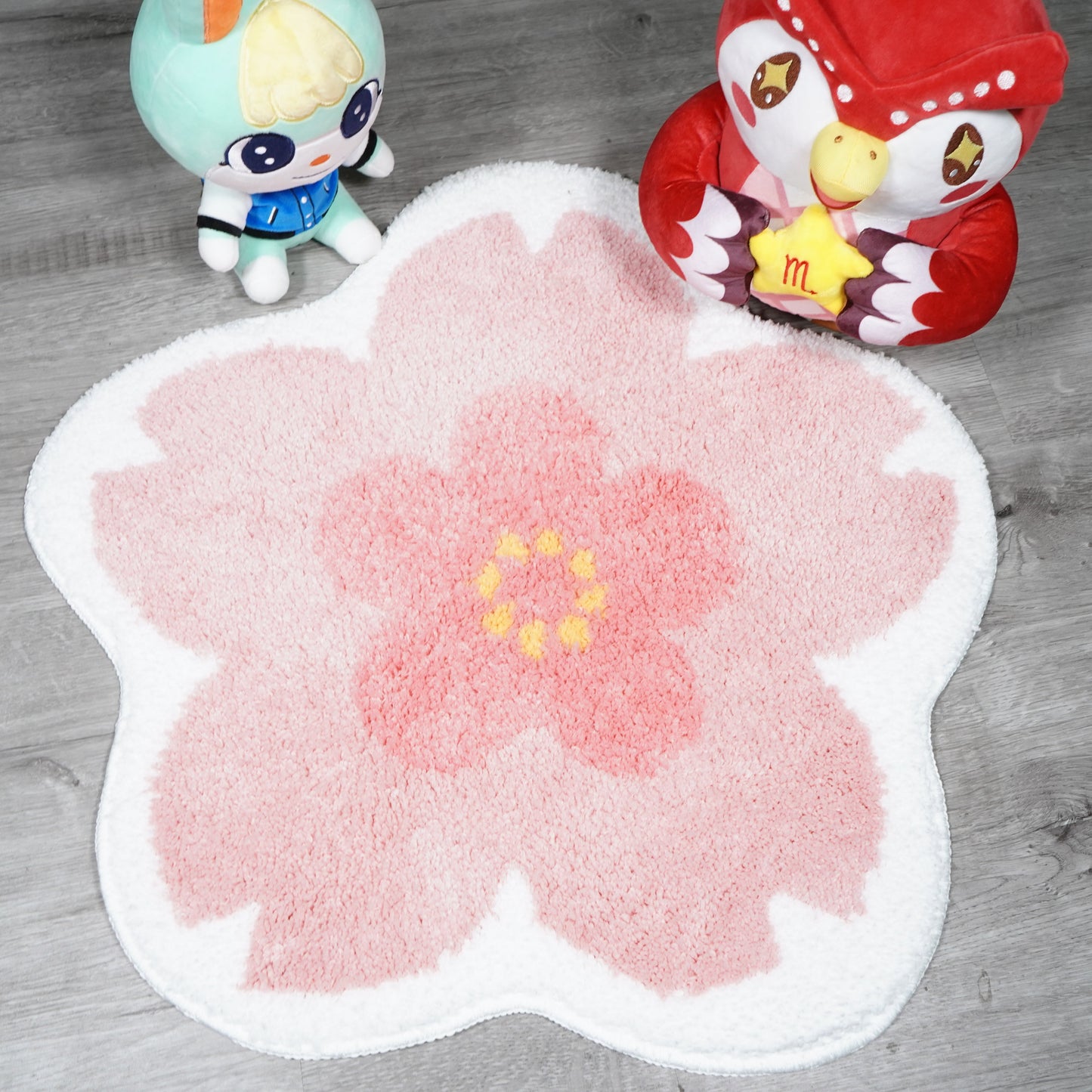 Custom Tufted Cherry Blooms Rug Animal Crossing New Horizons , ACNH Gift , Handmade Bedroom Rug Nintendo Switch