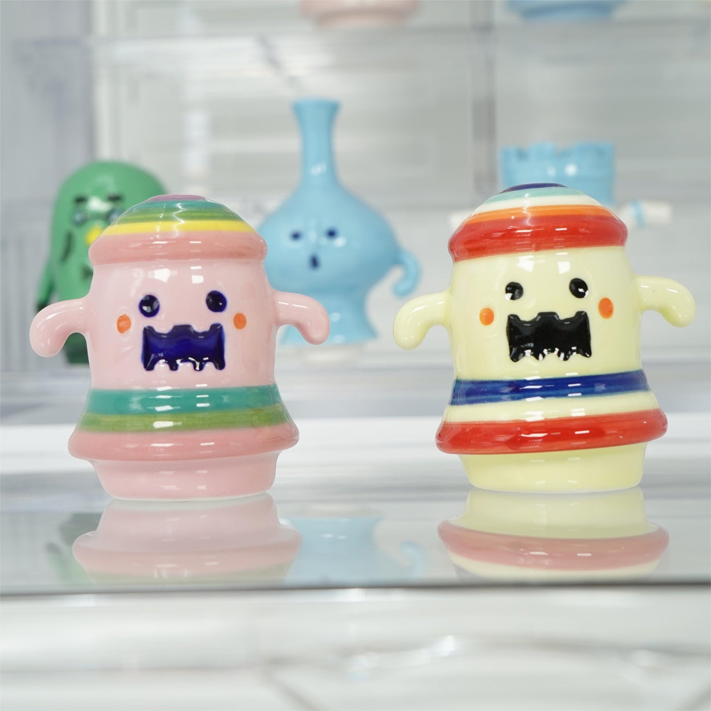 Animal Crossing mini Brewstoid,Squeakoid, Clatteroid, Oinkoid ,ACNH,Gyroid,The Roost,Ceramic Handicrafts