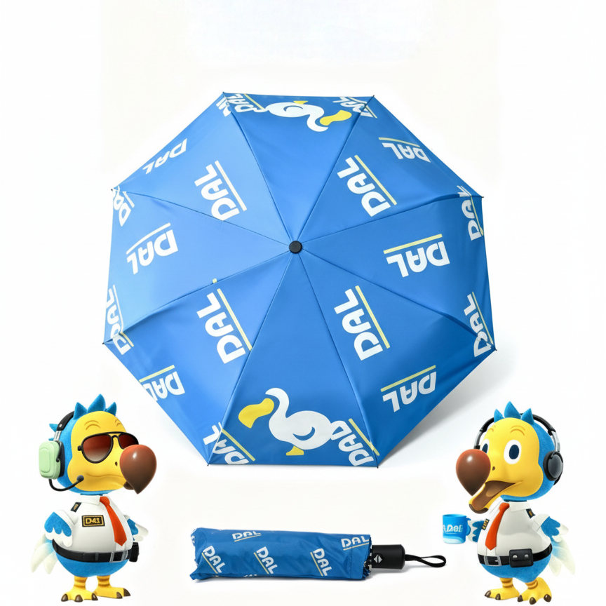 Animal Crossing DAL Umbrella - Auto Open, 35.4 Inches, Waterproof & UV Protection