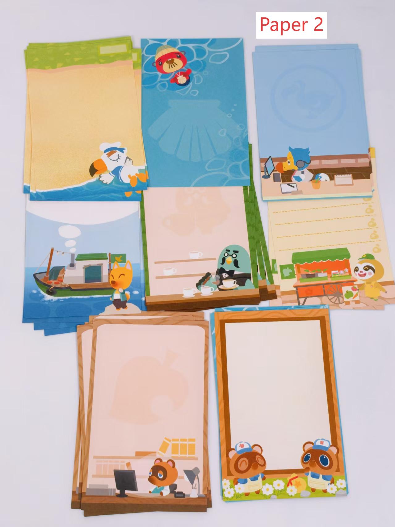 Animal Crossing Island Life Customizable Planner/Binder - Soft Plastic Binder with DIY Punchable Pages