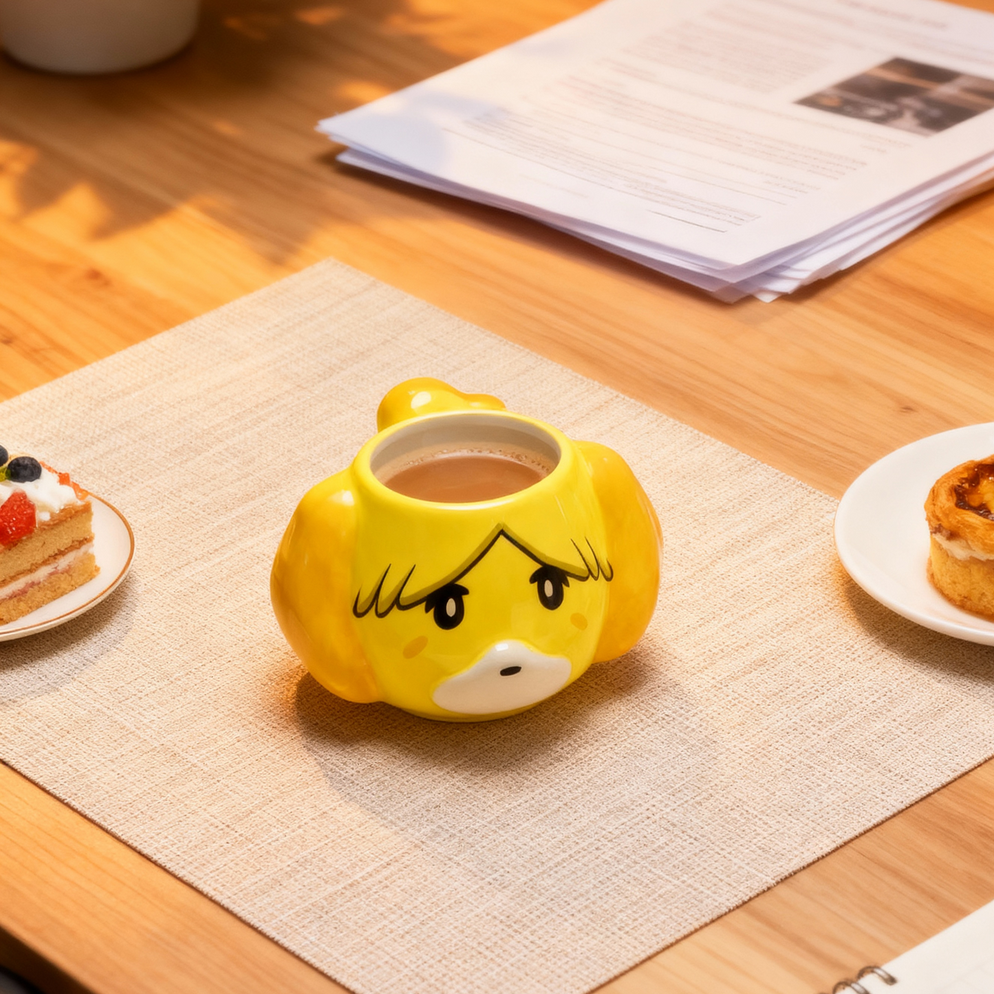 Animal Crossing New Horizons Isabelle Ceramic Coffee Mug Cup - Officially Licensed Collectible Gift (4.7x4.7x2.4 inches)