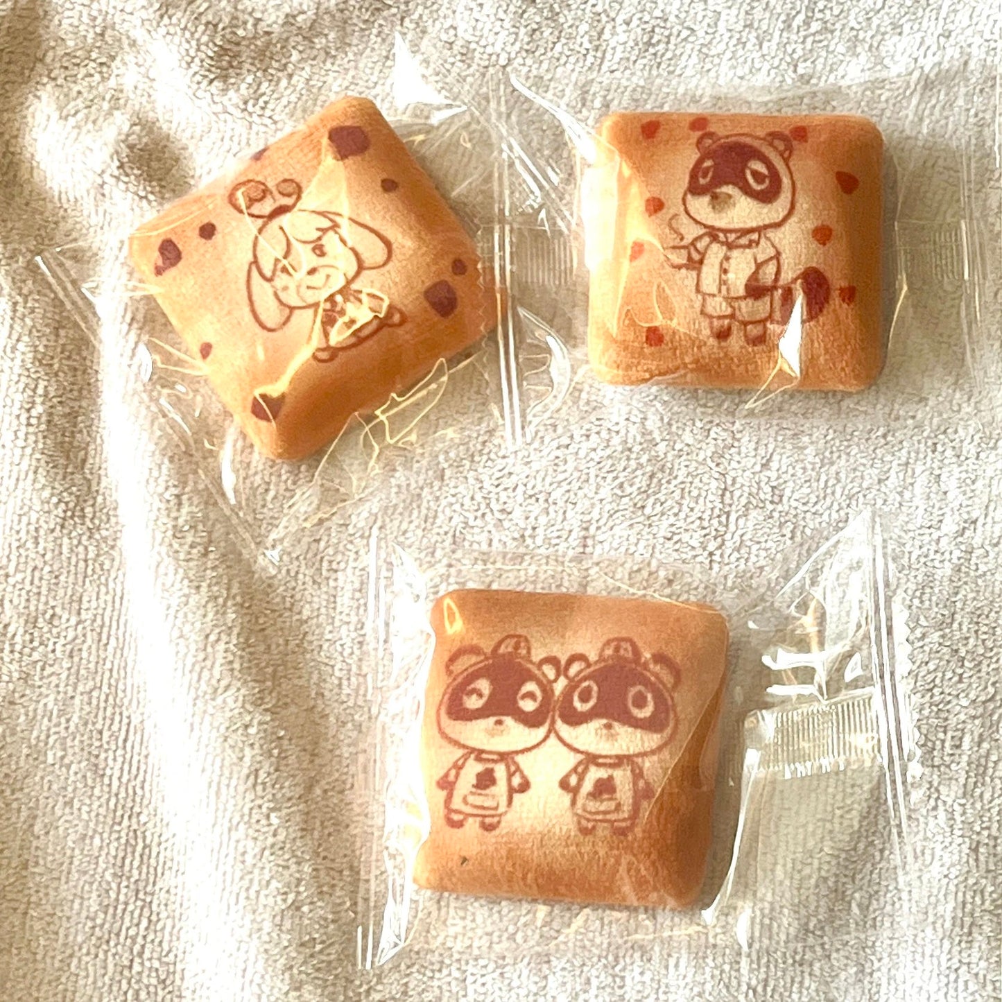 Charming Animal Crossing Plush Square Patches: Tom Nook, Isabelle & Timmy Tommy Cute Collectibles (5cm x 5cm)