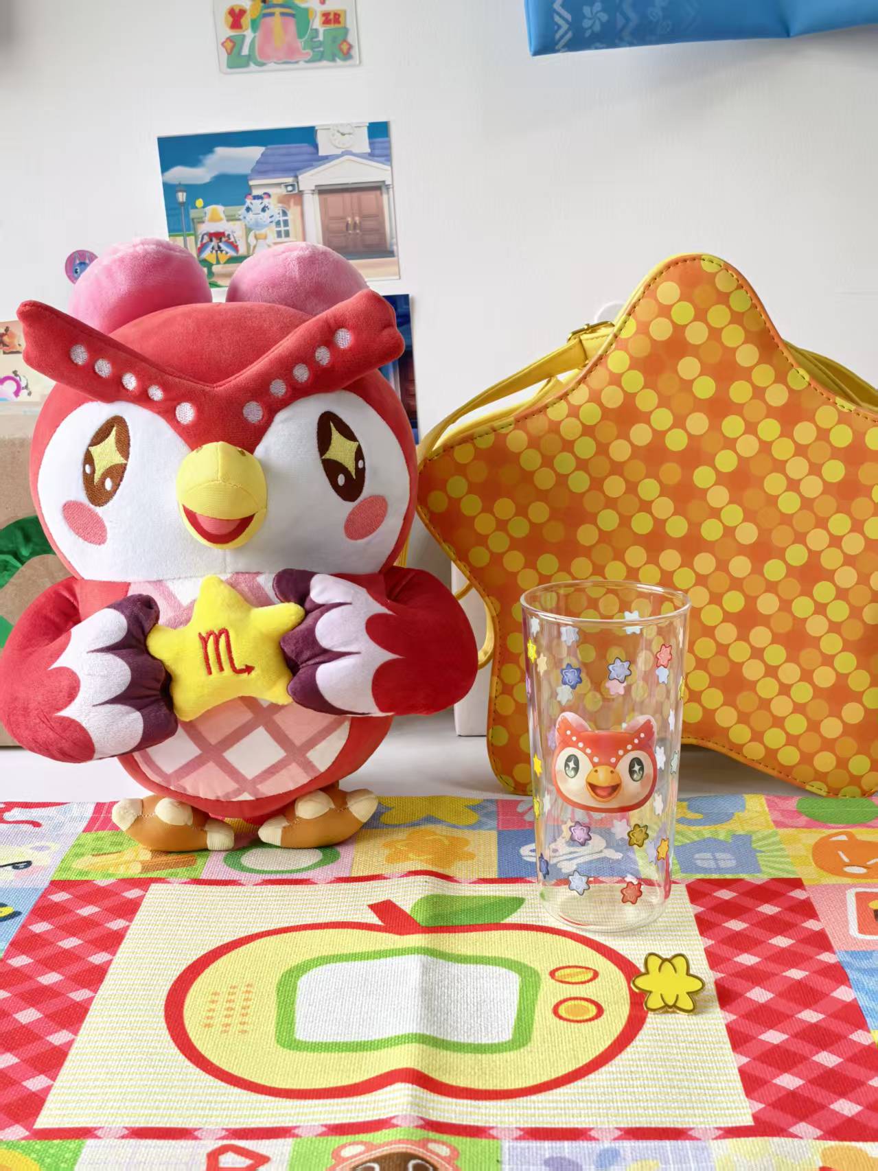 Animal Crossing inspired Celeste Stars Fragment Glass Cup Tumbler, 450ml