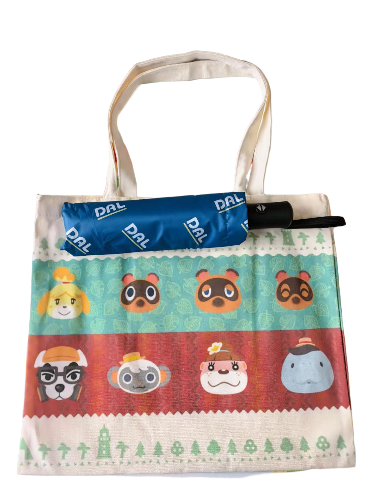 Animal Crossing DAL Umbrella - Auto Open, 35.4 Inches, Waterproof & UV Protection
