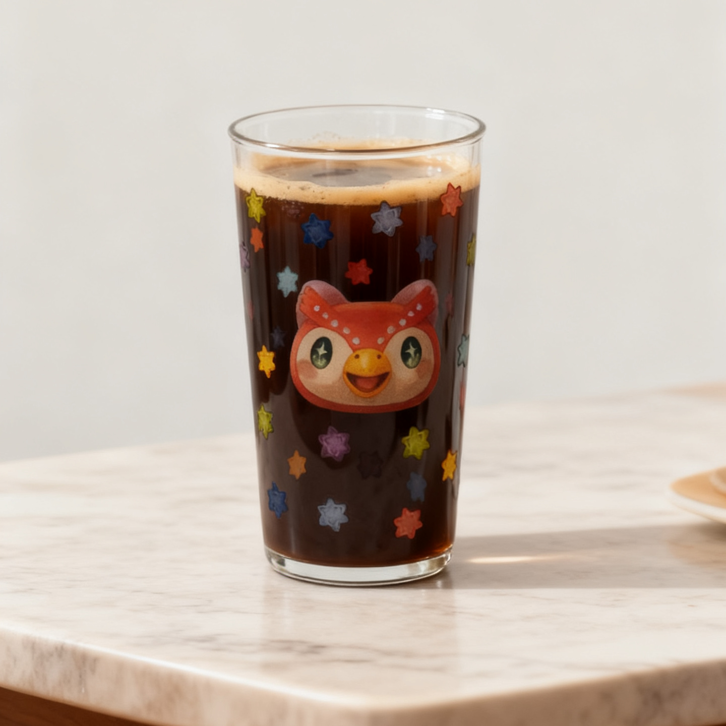 Animal Crossing inspired Celeste Stars Fragment Glass Cup Tumbler, 450ml