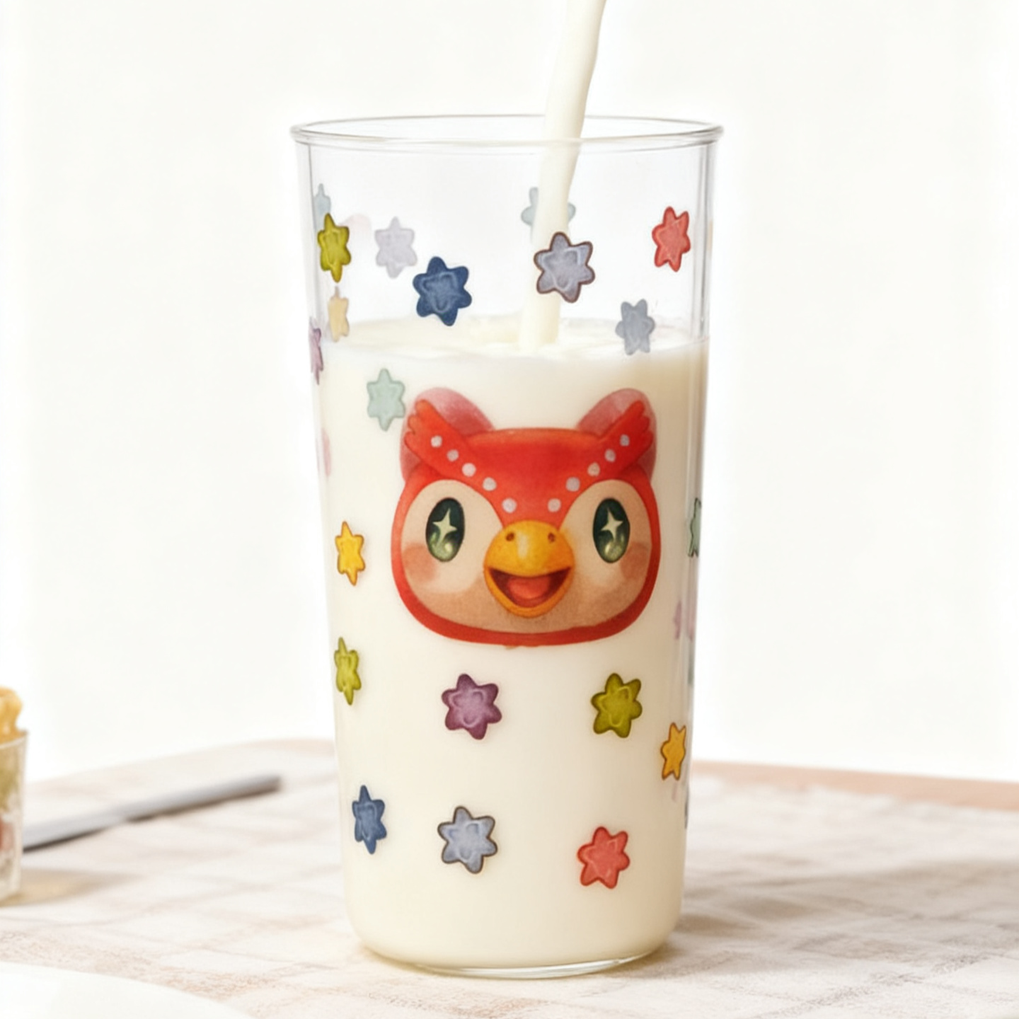 Animal Crossing inspired Celeste Stars Fragment Glass Cup Tumbler, 450ml