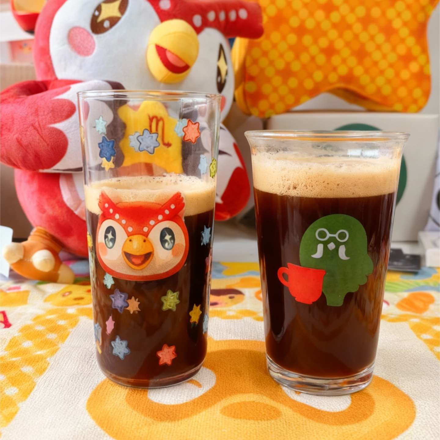 Animal Crossing inspired Celeste Stars Fragment Glass Cup Tumbler, 450ml