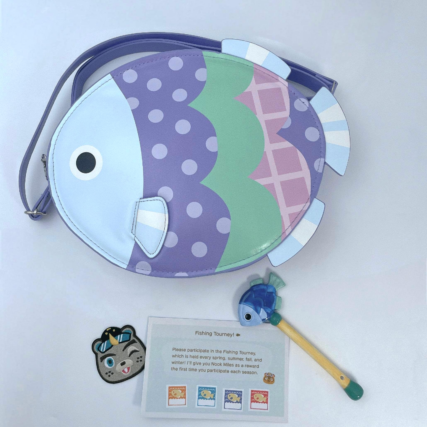 Animal Crossing Inspired Fish Pochette Crossbody Bag