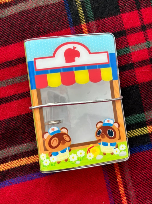 Animal Crossing Timmy & Tommy Customizable Planner/Binder - Soft Plastic Binder with DIY Punchable Pages