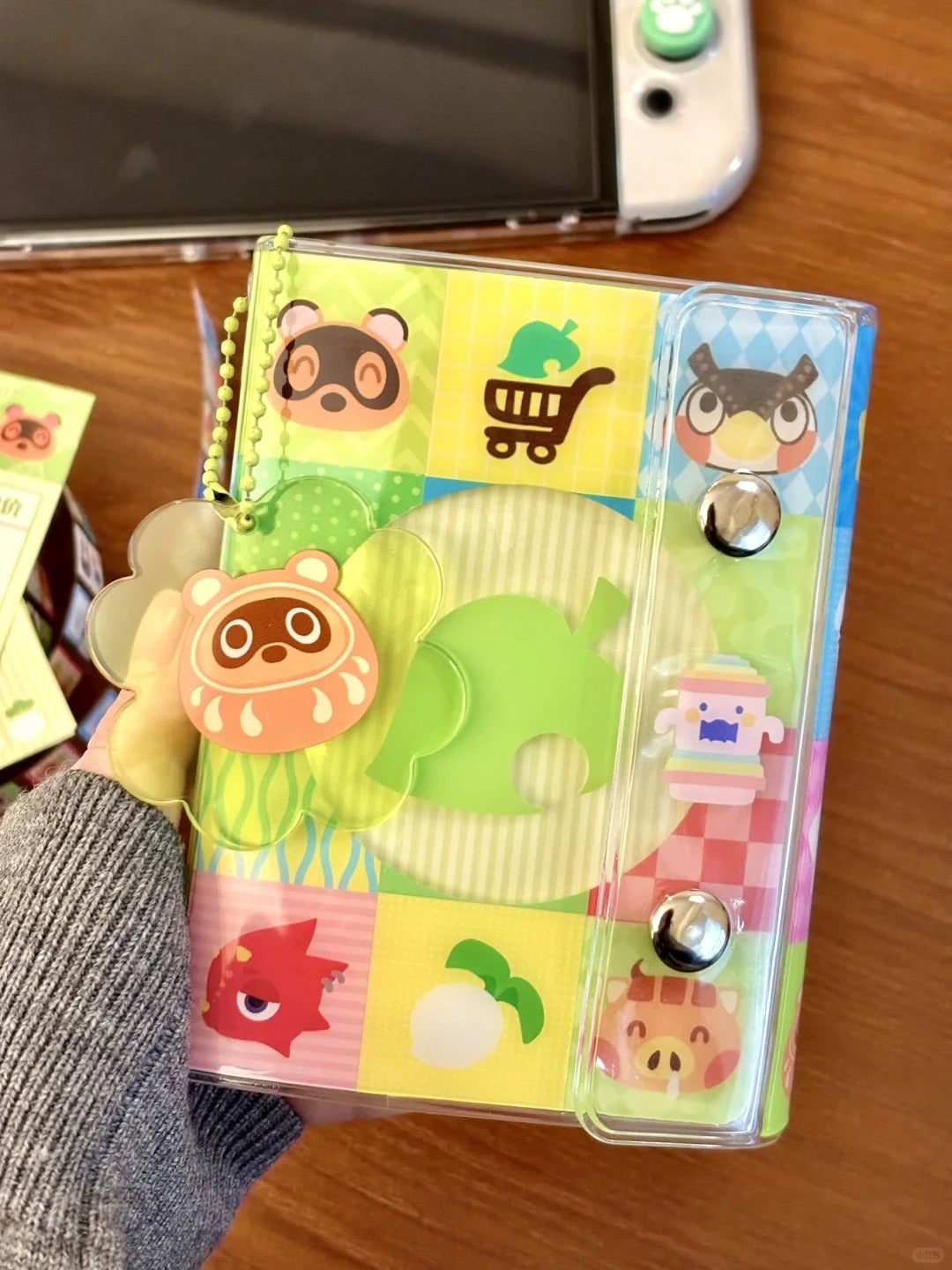 Animal Crossing Island Life Customizable Planner - Soft Plastic Binder with DIY Punchable Pages