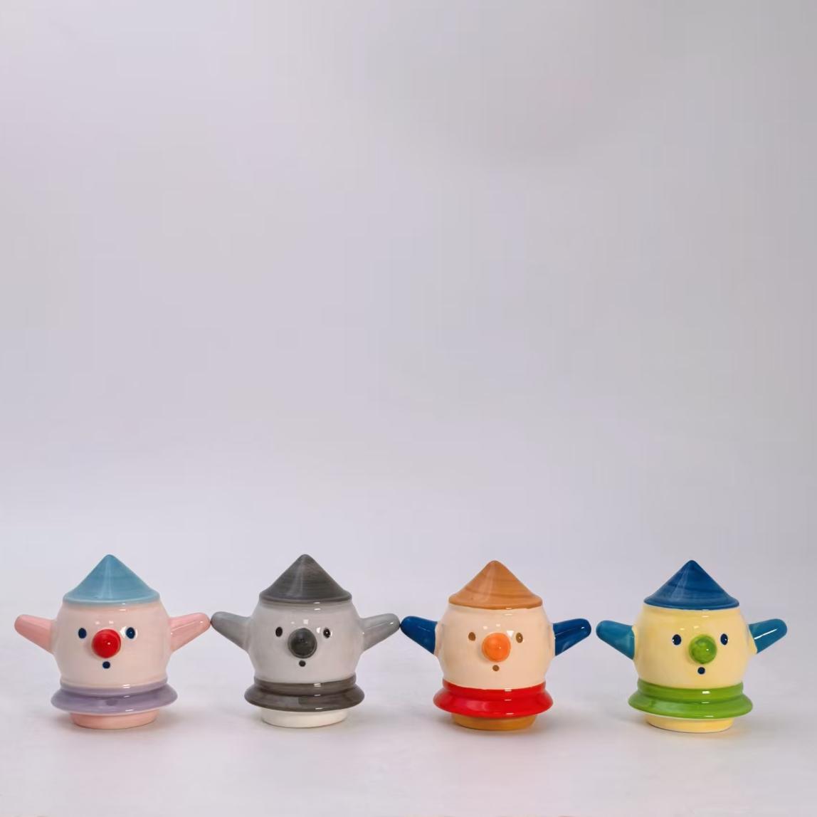 Animal Crossing mini Brewstoid，Squeakoid, Clatteroid, Oinkoid ，ACNH，Gyroid，The Roost，Ceramic Handicrafts
