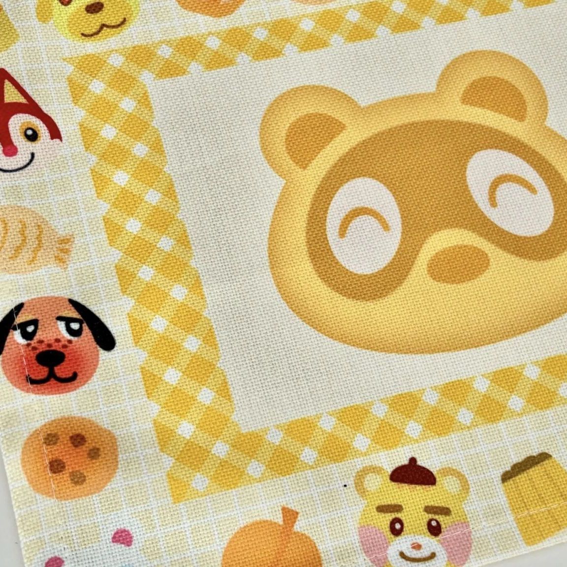 Animal Crossing: New Horizons Cotton-Linen Tablecloth & Placemat Set - 40x60cm Island-Themed Dining Decor