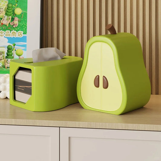 Animal Crossing Pear wardrobe Tissue Box Holder - Adorable Storage with Nostalgic Game Vibes!
