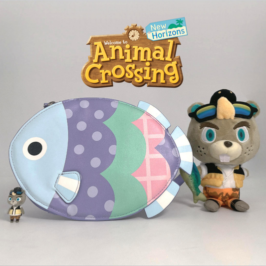 Animal Crossing Inspired Fish Pochette Crossbody Bag