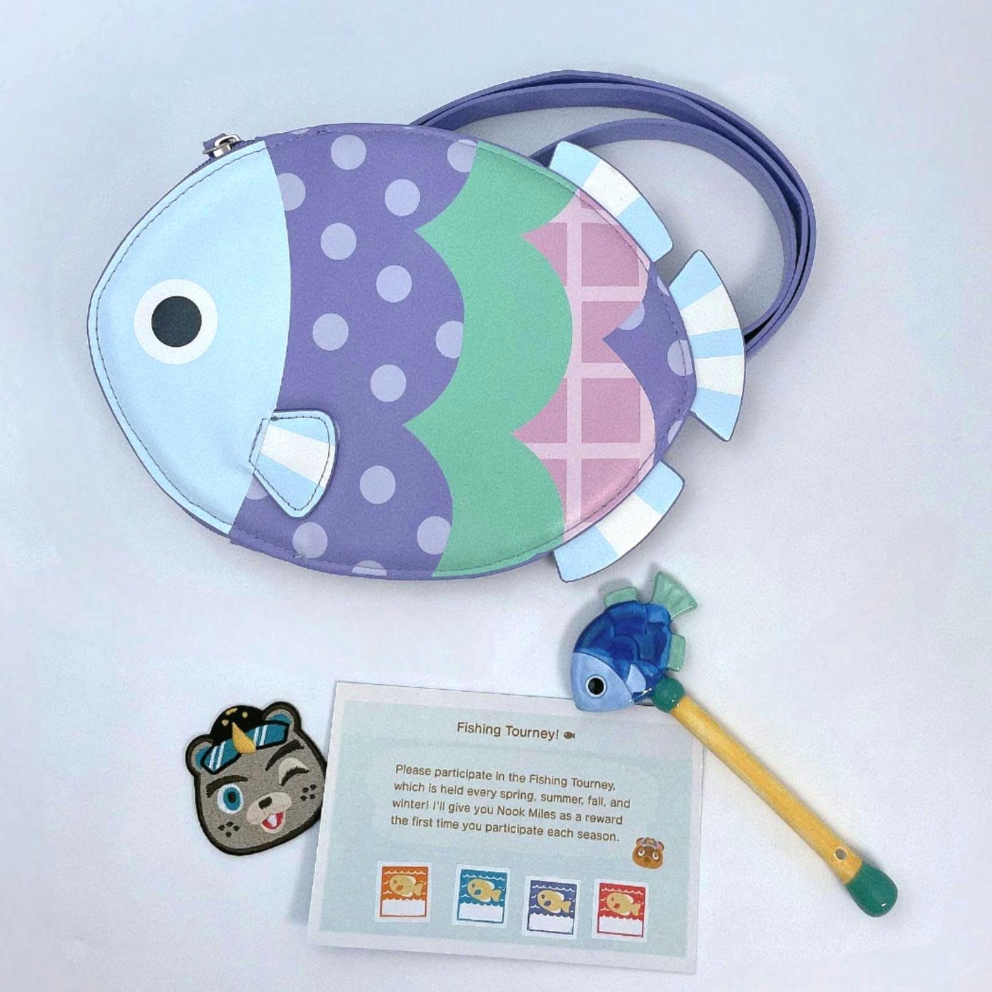 Animal Crossing Inspired Fish Pochette Crossbody Bag