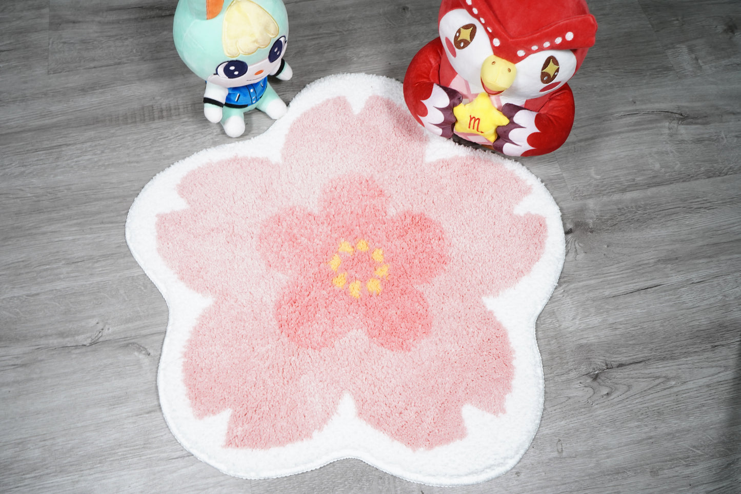 Custom Tufted Cherry Blooms Rug Animal Crossing New Horizons , ACNH Gift , Handmade Bedroom Rug Nintendo Switch