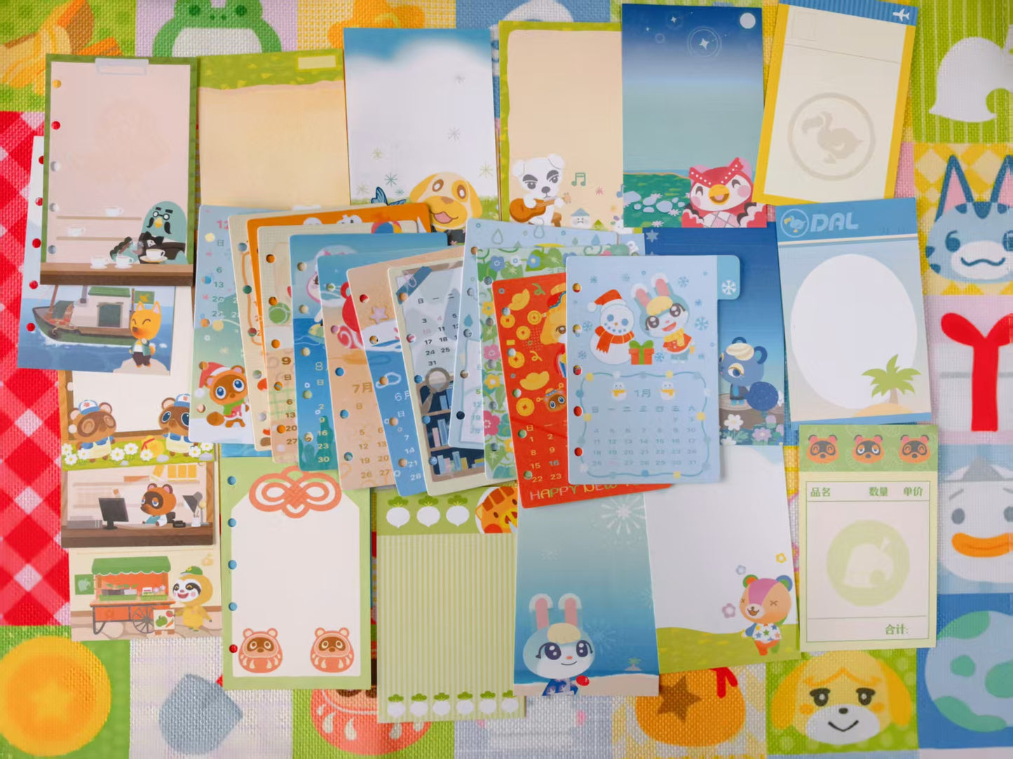 Animal Crossing Island Life Customizable Planner/Binder - Soft Plastic Binder with DIY Punchable Pages