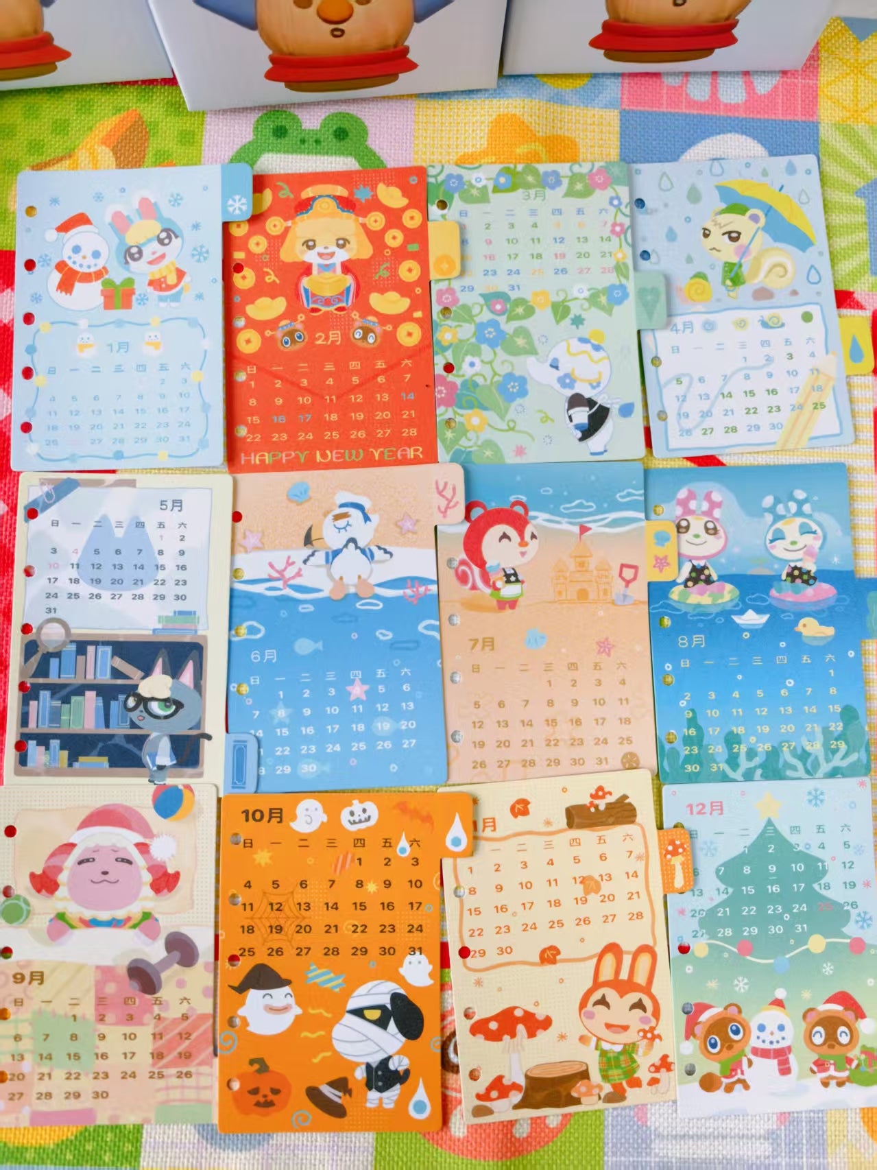 Animal Crossing Island Life Customizable Planner/Binder - Soft Plastic Binder with DIY Punchable Pages