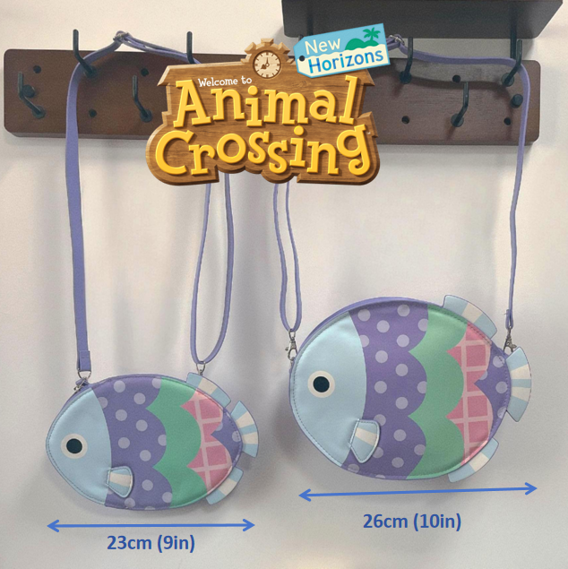 Animal Crossing Inspired Fish Pochette Crossbody Bag