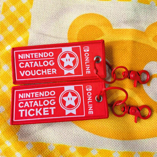 Handmade Nintendo Game Voucher Ticket Keychain