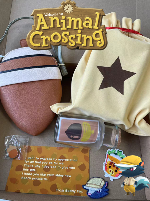 Acorn Pochette Bag Shoulder Bag Animal Crossing New Horizons ACNH Nintendo Switch Gift