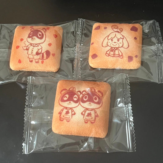 Charming Animal Crossing Plush Square Patches: Tom Nook, Isabelle & Timmy Tommy Cute Collectibles (5cm x 5cm)