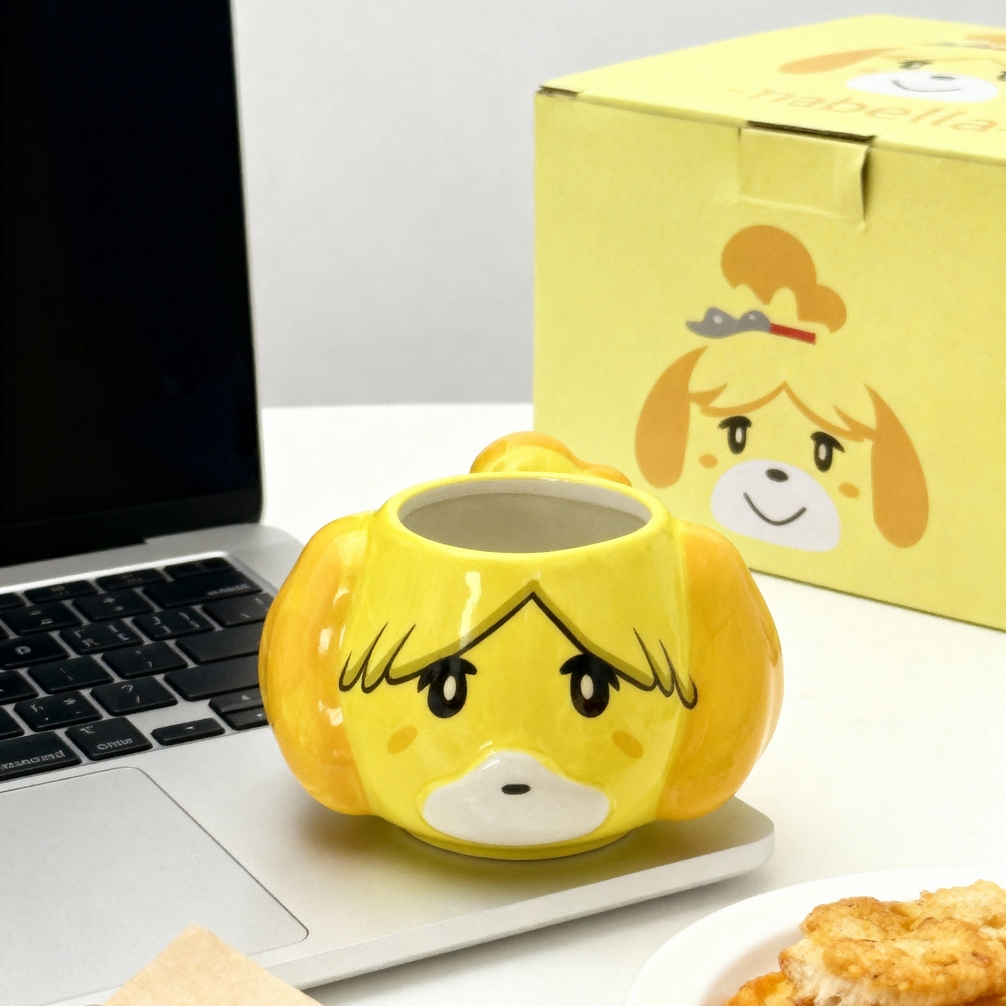 Animal Crossing New Horizons Isabelle Ceramic Coffee Mug Cup - Officially Licensed Collectible Gift (4.7x4.7x2.4 inches)