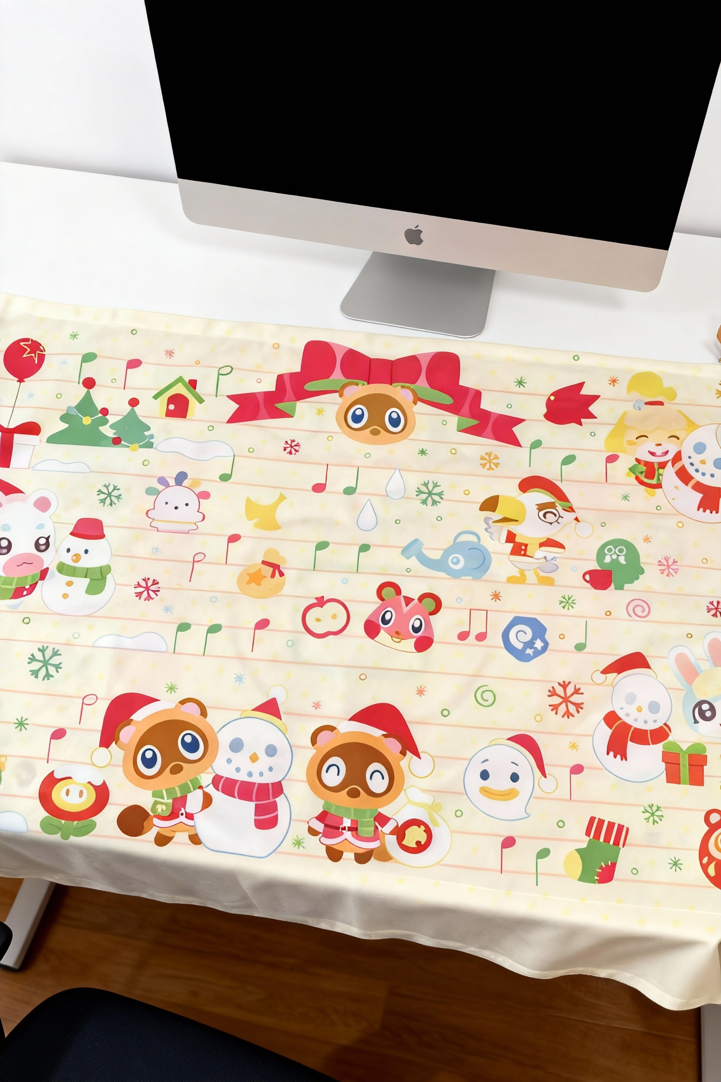 Animal Crossing: New Horizons Cotton-Linen Tablecloth & Placemat Set - 40x60cm Island-Themed Dining Decor